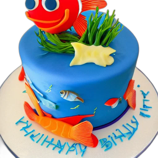 3d render, photorealistic, underwater, fish transparent PNG cut-out
