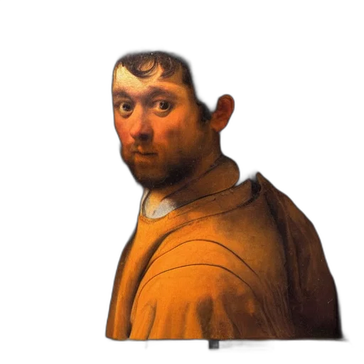 face, staff, jacket, crown transparent PNG cut-out