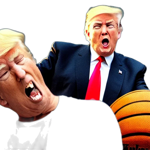donald, trump, getting, hit transparent PNG cut-out