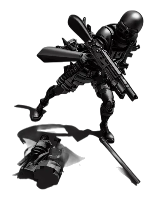 weapon, robot, sword, staff transparent PNG cut-out