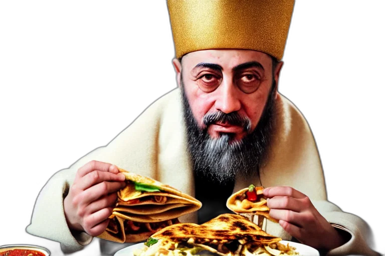food, face, photorealistic, mid transparent PNG cut-out