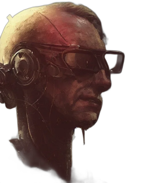 face, mask, robot, staff transparent PNG cut-out