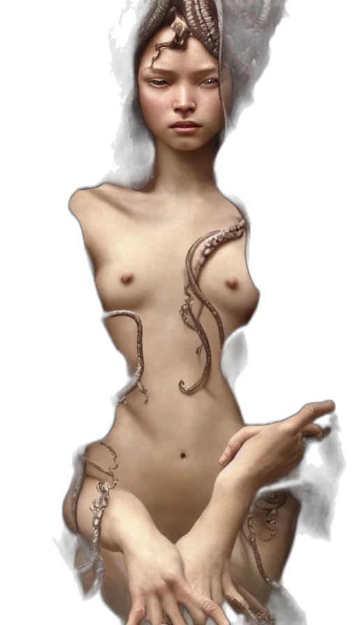 jewelry, dress, creature, hair transparent PNG cut-out