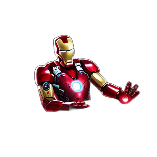 robot, 3d render, comic book art, concept art transparent PNG cut-out