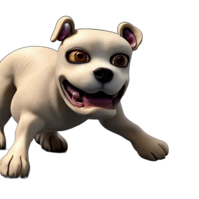 animal, creature, staff, 3d render transparent PNG cut-out