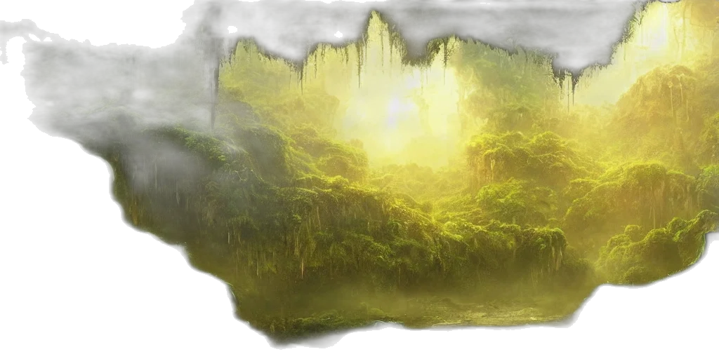 dragon, tree, sword, fantasy art transparent PNG cut-out