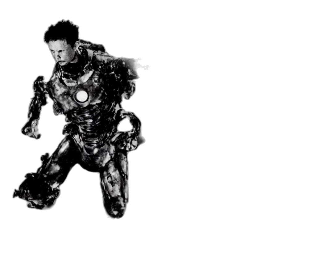 robot, comic book art, concept art, 3d render transparent PNG cut-out