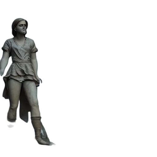 shoes, dress, 3d render, concept art transparent PNG cut-out