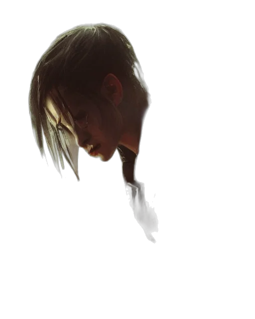 face, mask, hair, creature transparent PNG cut-out