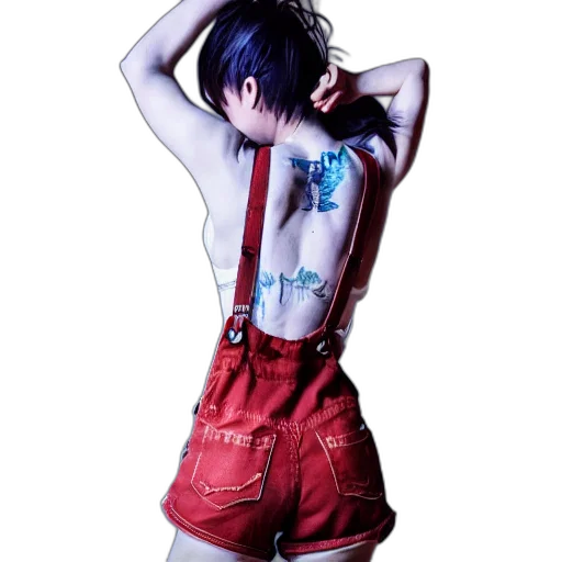 dress, jacket, robot, cyberpunk transparent PNG cut-out