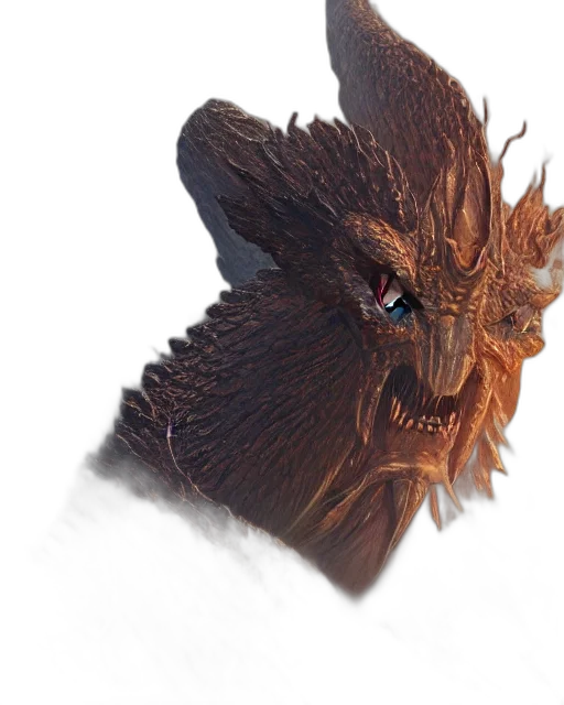dragon, creature, mask, face transparent PNG cut-out