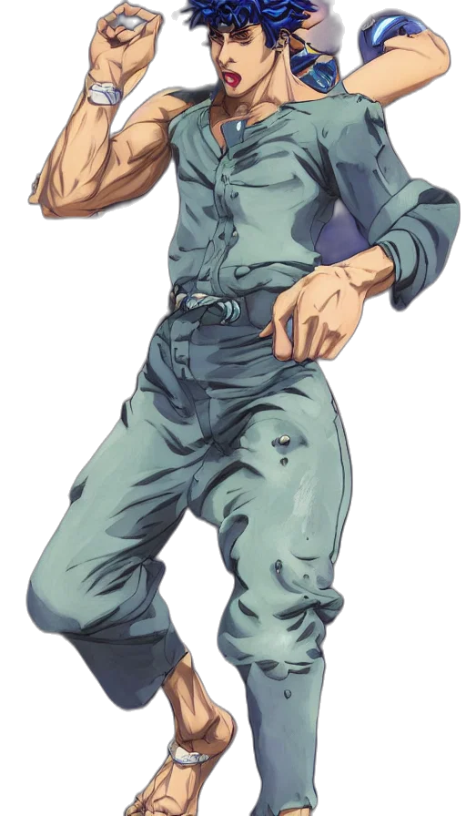 weapon, staff, jacket, face transparent PNG cut-out