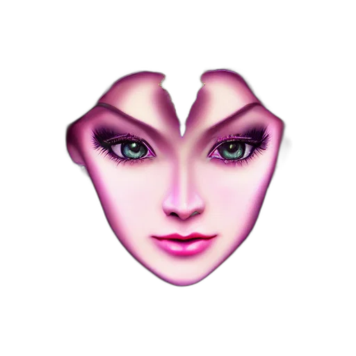 face, mask, crown, jewelry transparent PNG cut-out