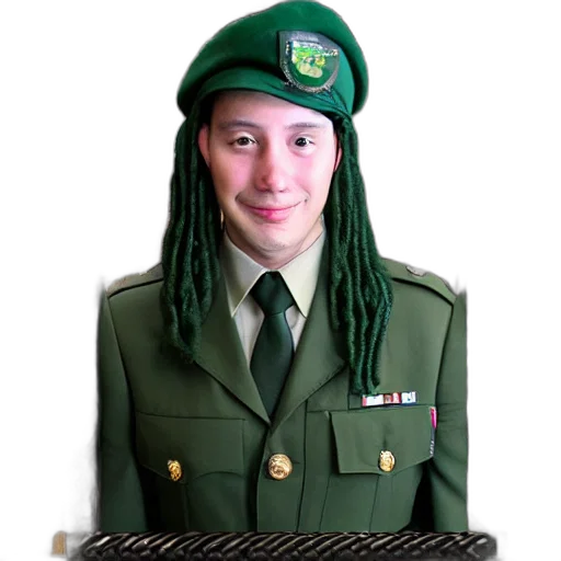 staff, robot, weapon, hat transparent PNG cut-out