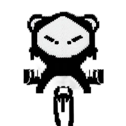 creature, animal, robot, pixel art transparent PNG cut-out