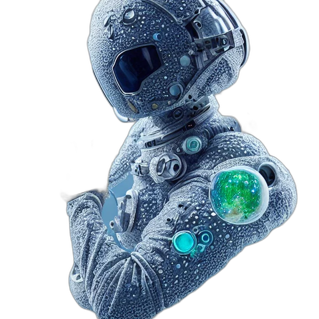 robot, jacket, staff, mask transparent PNG cut-out