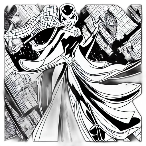 comic book art, concept art, cartoon, fantasy art transparent PNG cut-out