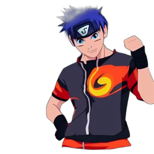 jacket, staff, weapon, anime transparent PNG cut-out