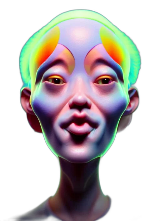 face, mask, robot, creature transparent PNG cut-out