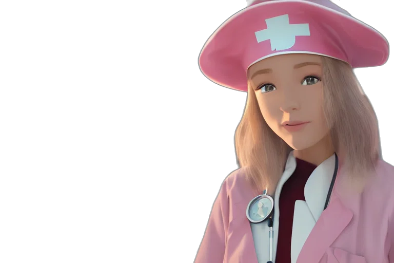 staff, hat, 3d render, concept art transparent PNG cut-out