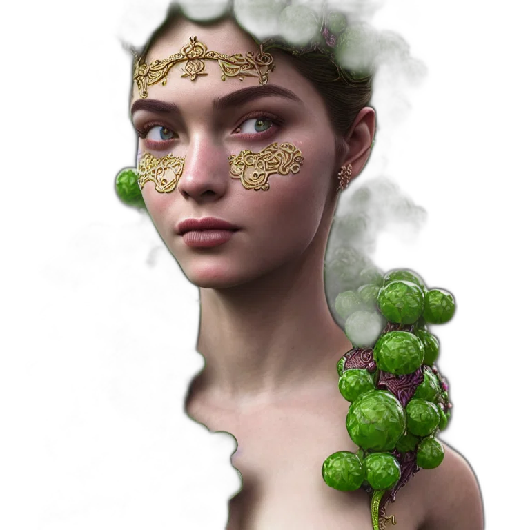 crown, jewelry, face, mask transparent PNG cut-out