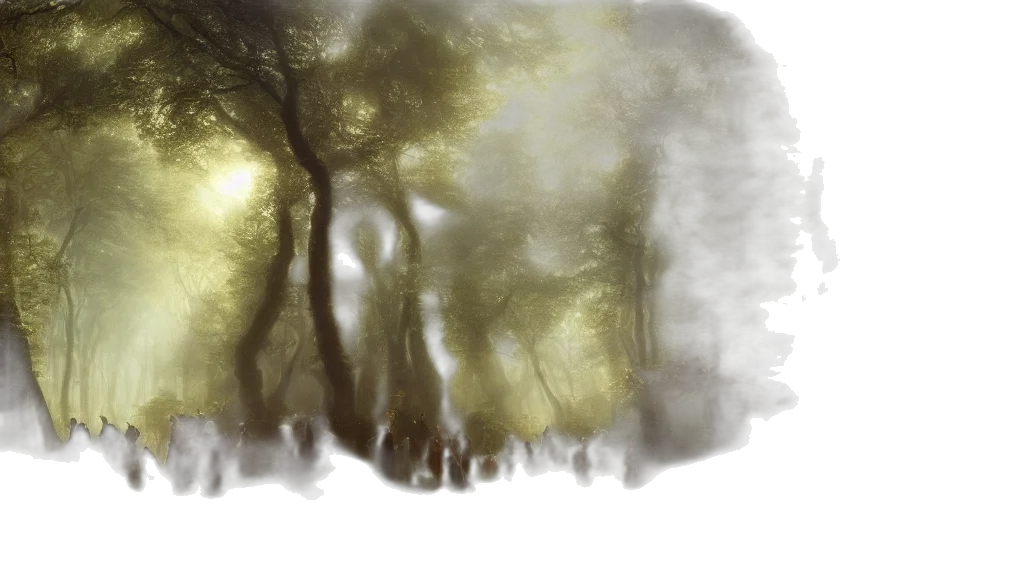 tree, mask, photorealistic, watercolor transparent PNG cut-out