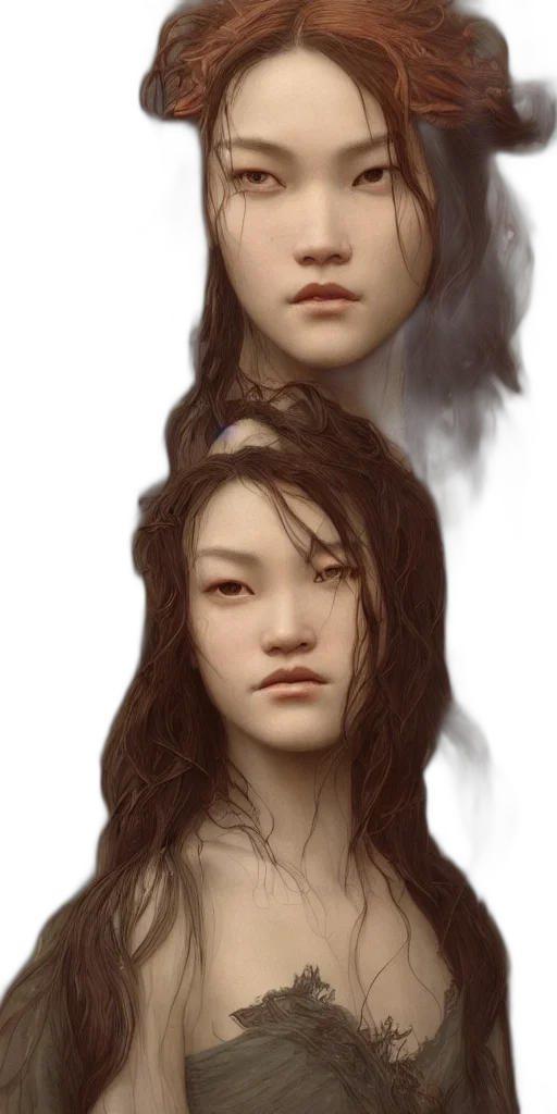 face, hair, crown, creature transparent PNG cut-out