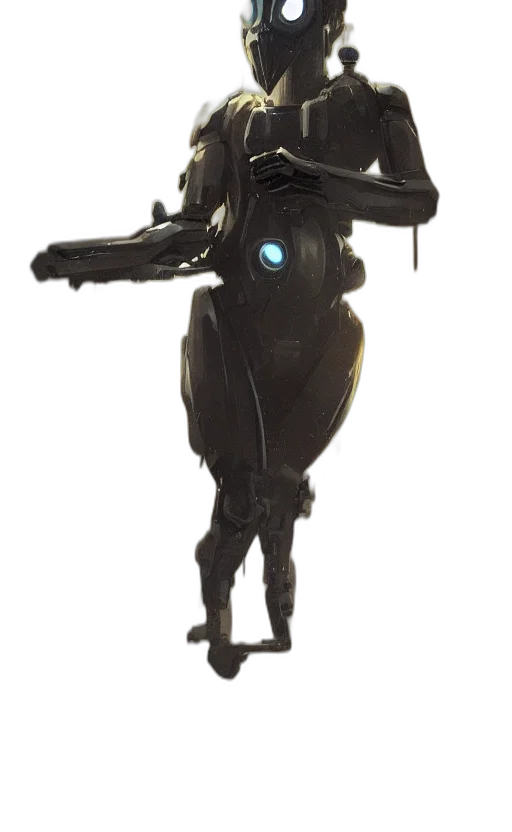robot, staff, mask, weapon transparent PNG cut-out