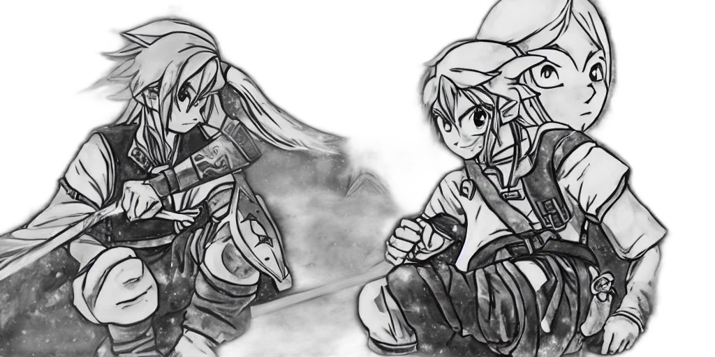 sword, concept art, fantasy art, pencil sketch transparent PNG cut-out