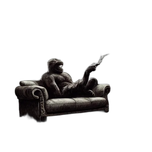 furniture, crown, animal, creature transparent PNG cut-out