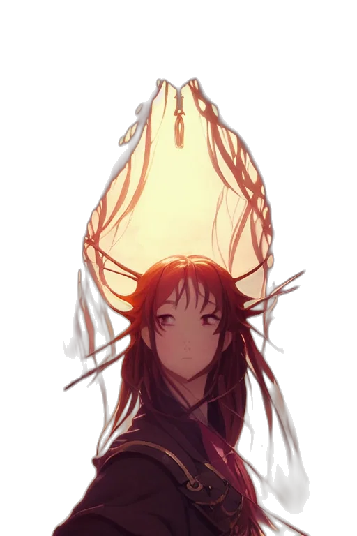 crown, staff, hair, hat transparent PNG cut-out