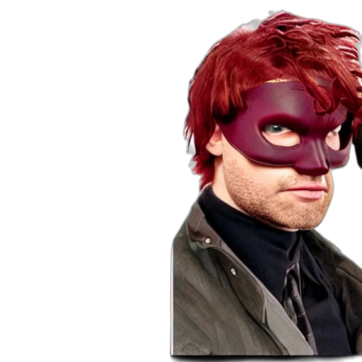 mask, face, animal, comic book art transparent PNG cut-out