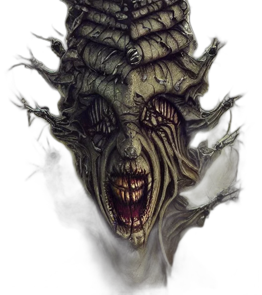 creature, mask, face, tree transparent PNG cut-out