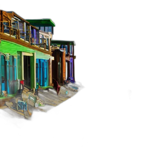building, 3d render, concept art, photorealistic transparent PNG cut-out