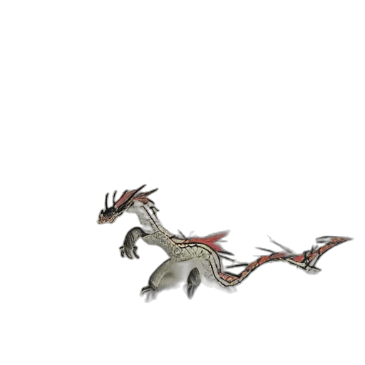 dragon, creature, animal, staff transparent PNG cut-out