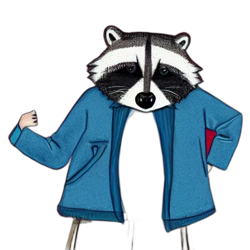 jacket, animal, staff, concept art transparent PNG cut-out