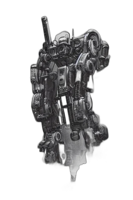 robot, weapon, sword, staff transparent PNG cut-out