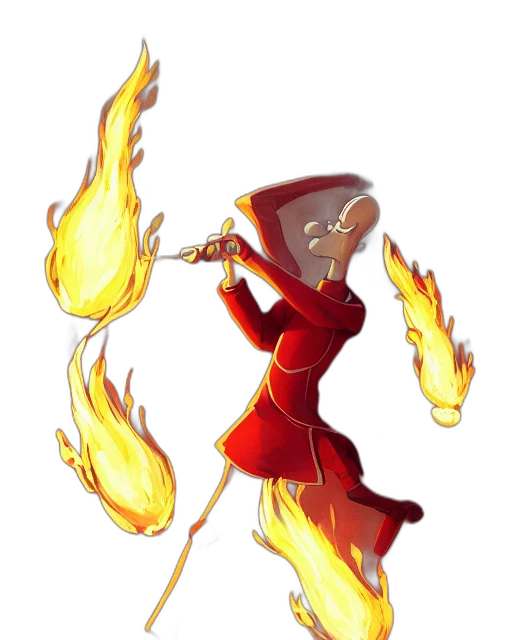 staff, jacket, mask, weapon transparent PNG cut-out