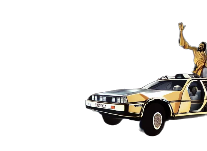 car, robot, concept art, photorealistic transparent PNG cut-out