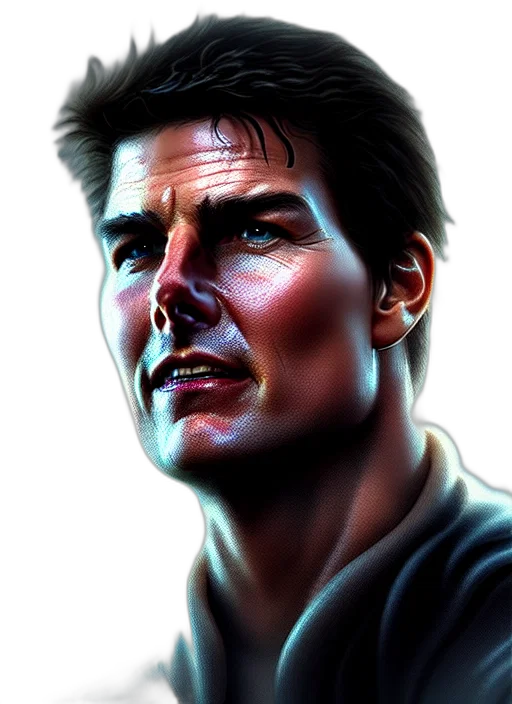 face, photorealistic, comic book art, 3d render transparent PNG cut-out