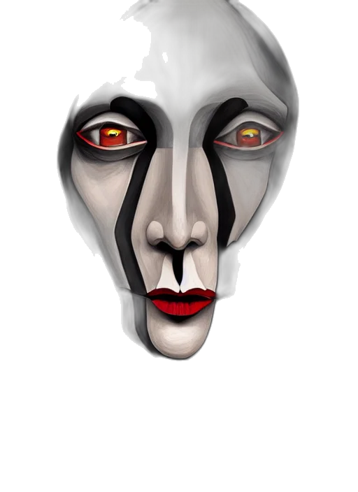 mask, face, creature, concept art transparent PNG cut-out