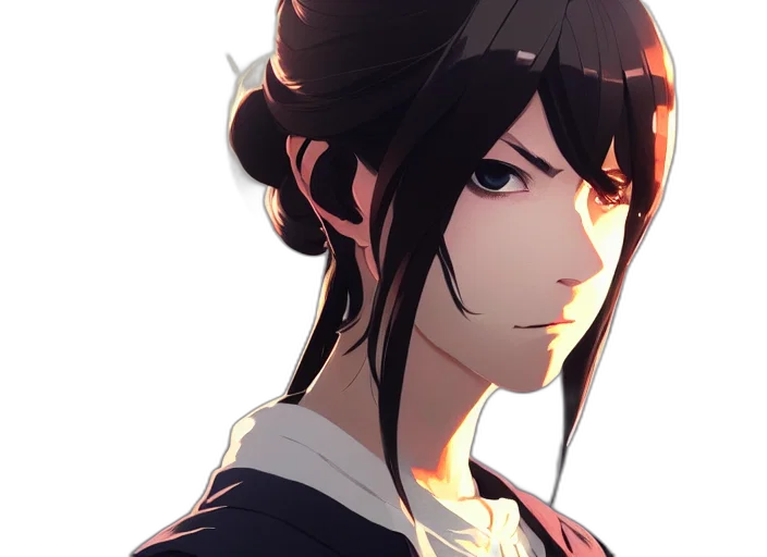face, staff, crown, anime transparent PNG cut-out