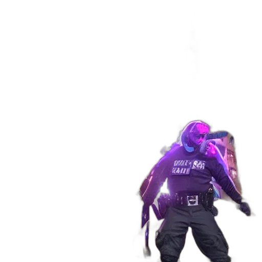 creature, jacket, robot, weapon transparent PNG cut-out