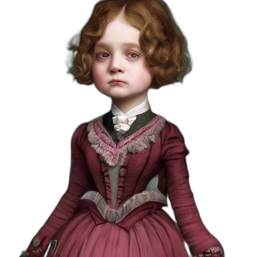 dress, face, crown, photorealistic transparent PNG cut-out