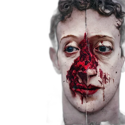 face, mask, concept art, photorealistic transparent PNG cut-out