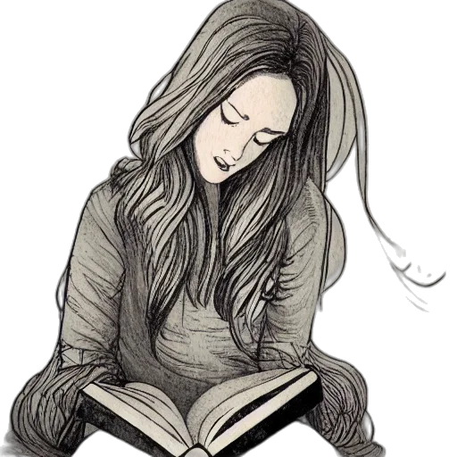 pencil sketch, cartoon, fantasy art, comic book art transparent PNG cut-out