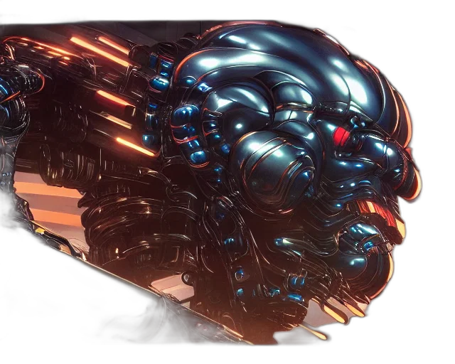 robot, weapon, car, hair transparent PNG cut-out