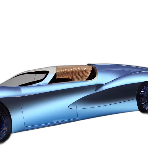 car, 3d render, concept art, photorealistic transparent PNG cut-out