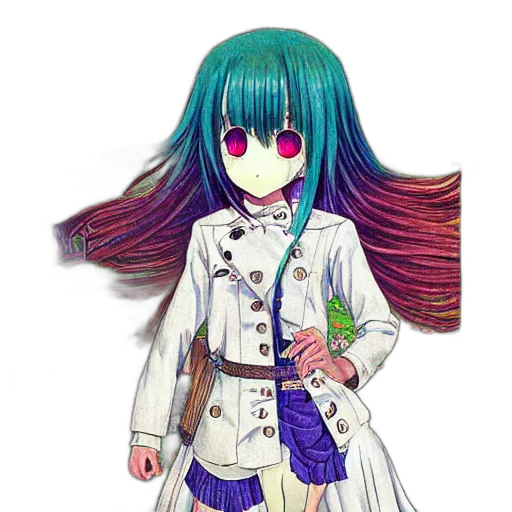 staff, weapon, hair, dress transparent PNG cut-out
