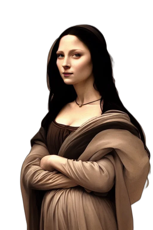 face, dress, jewelry, staff transparent PNG cut-out